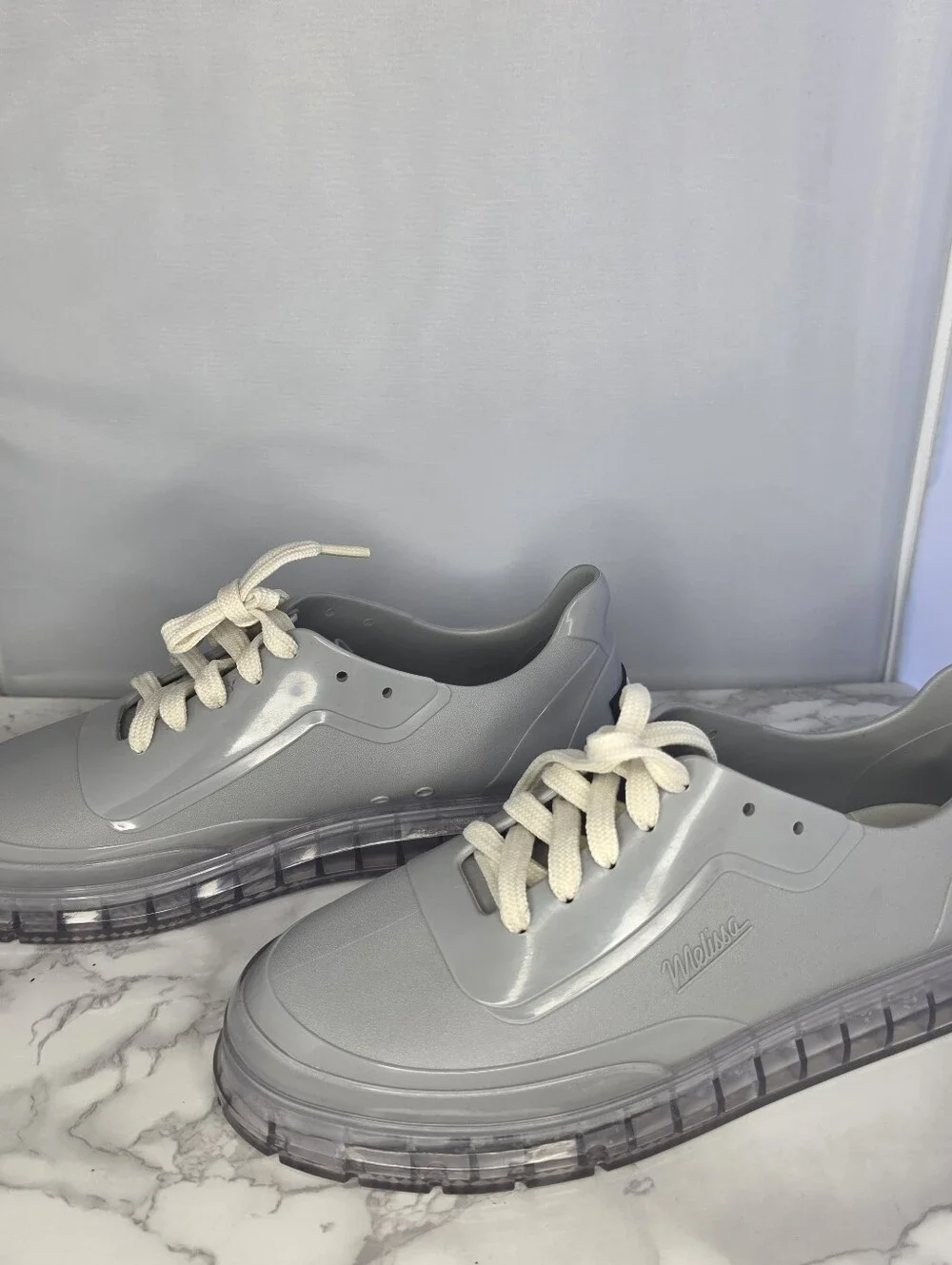Melissa Classic Sneaker + BT21 shoes in a gray colorway 8